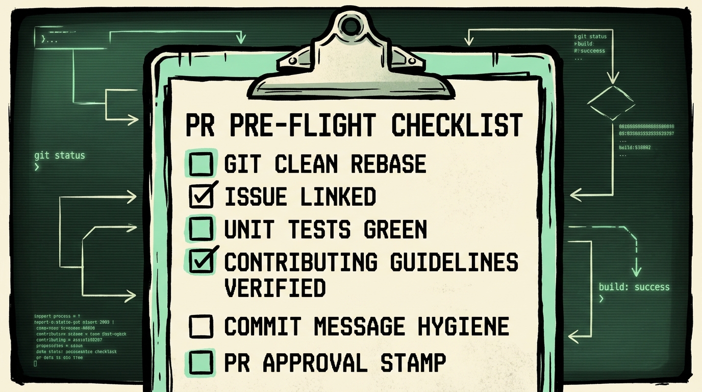 First Pull Request Checklist: The Pre-Flight Routine for Open Source Contributions