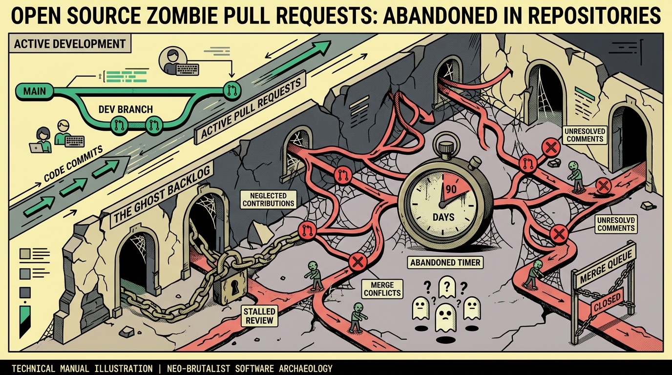 Zombie PRs: Why GitHub Pull Requests Get Ignored (A 53k-Repo Data Study)